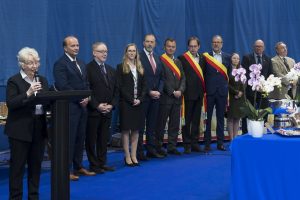 $, $, durant la finale opposant la Suisse a l'Ecosse lors des championnats du monde de curling de double mixte, ce samedi 30 avril 2022 au Centre Sportif de Sous-Moulin a Thonex (Bastien Gallay / GallayPhoto)